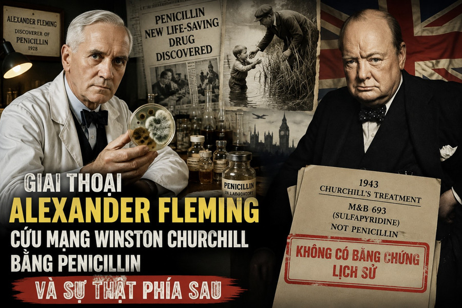 Giai thoại Alexander Fleming cứu mạng Thủ tướng Anh bằng penicillin và sự thật phía sau