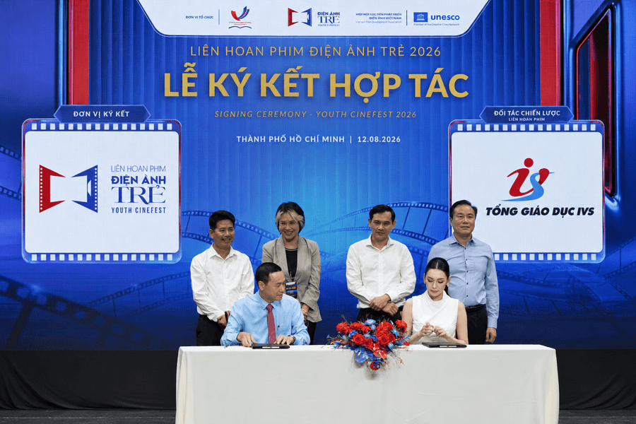 Trường Quốc tế IVS và Hoa hậu Biển hợp tác chiến lược cùng Liên hoan Phim Điện ảnh Trẻ TP.HCM 2026