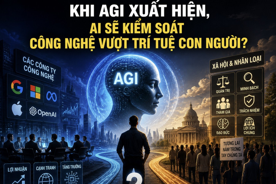 Khi AGI xuất hiện, ai sẽ kiểm soát AI vượt trí tuệ con người?