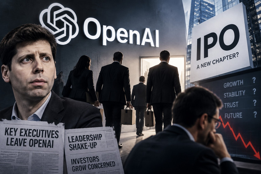 OpenAI chao đảo trước IPO vì loạt lãnh đạo cấp cao rời đi, nhà đầu tư lo ngại