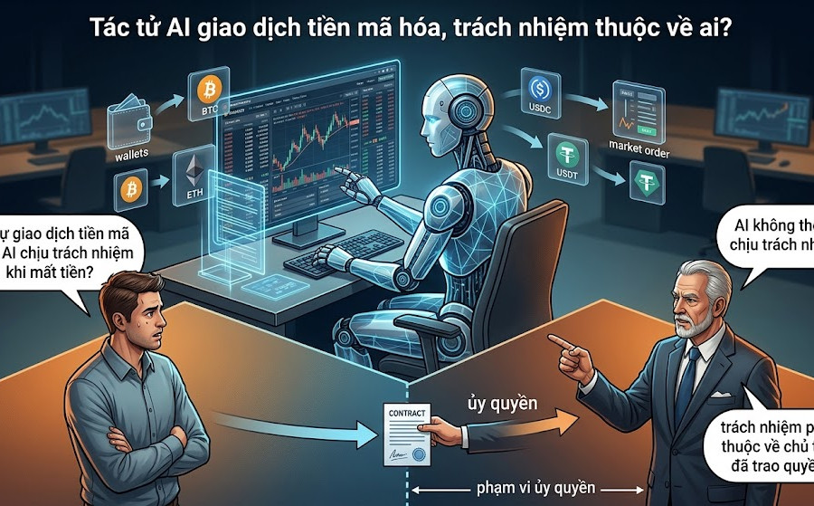 CEO Brickken phân tích trách nhiệm khi tác tử AI giao dịch tiền mã hóa