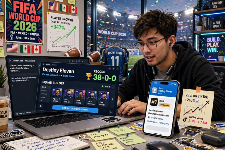 Sau World Cup, mobile game bóng đá bùng nổ nhờ AI
