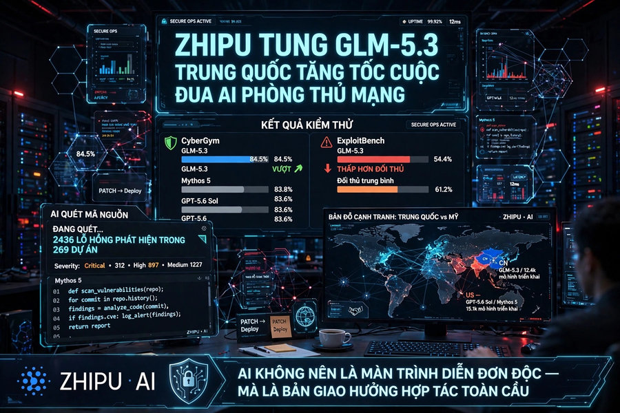 Zhipu tung GLM-5.3, tuyên bố đánh bại Mythos 5 của Mỹ
