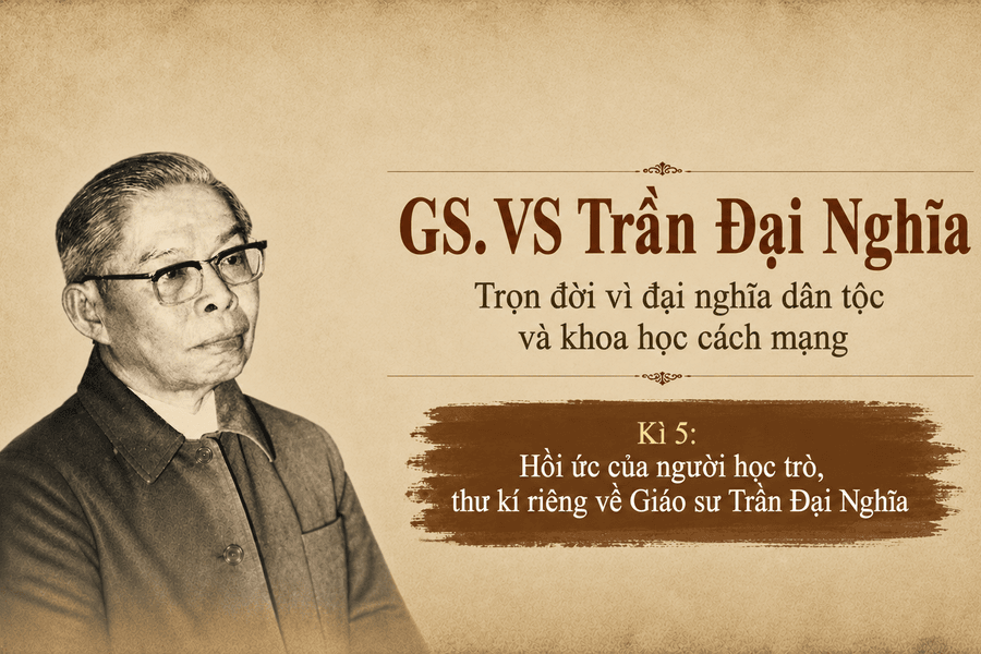 Kì 5: Hồi ức của người học trò, thư kí riêng về Giáo sư Trần Đại Nghĩa