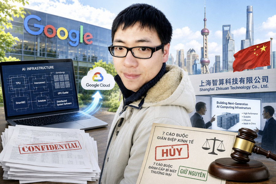 Kỹ sư Trung Quốc thoát 7 cáo buộc gián điệp kinh tế khi lấy cắp bí mật AI của Google
