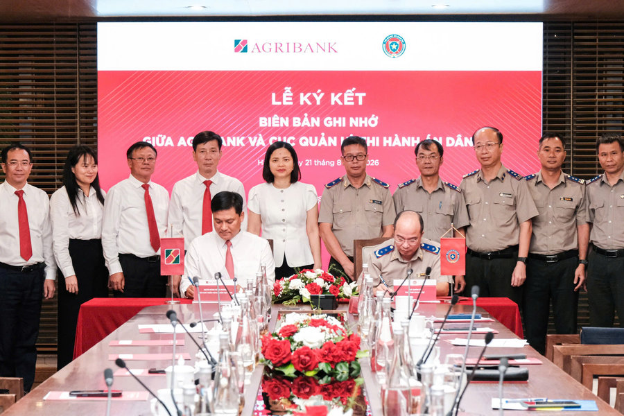 Agribank và Cục Quản lý Thi hành án dân sự ký Biên bản ghi nhớ hợp tác