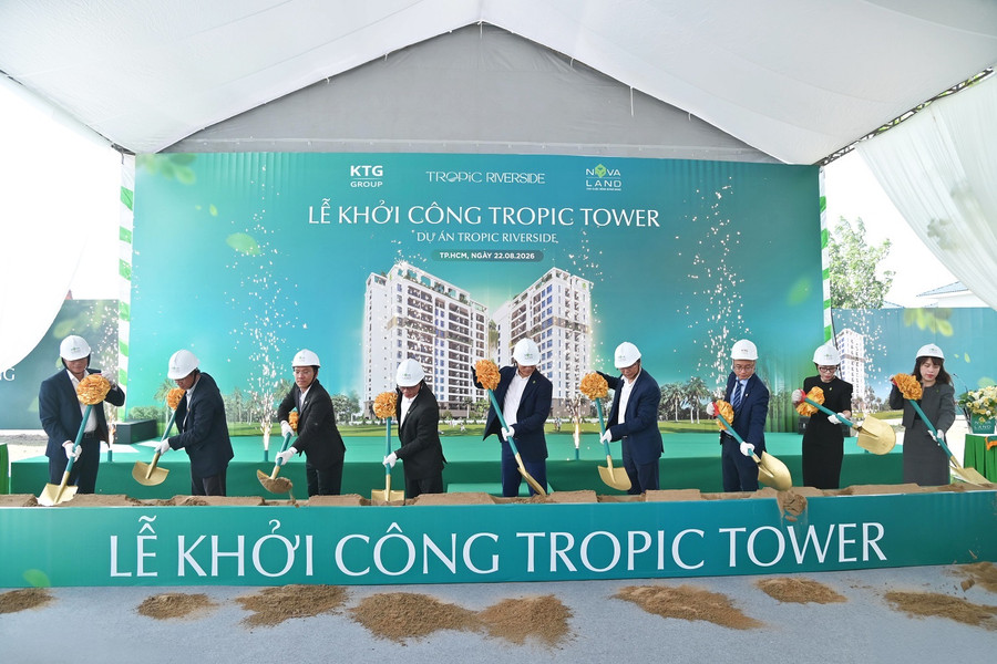 Novaland khởi công Tropic Tower, hoàn thiện đô thị xanh ven sông
