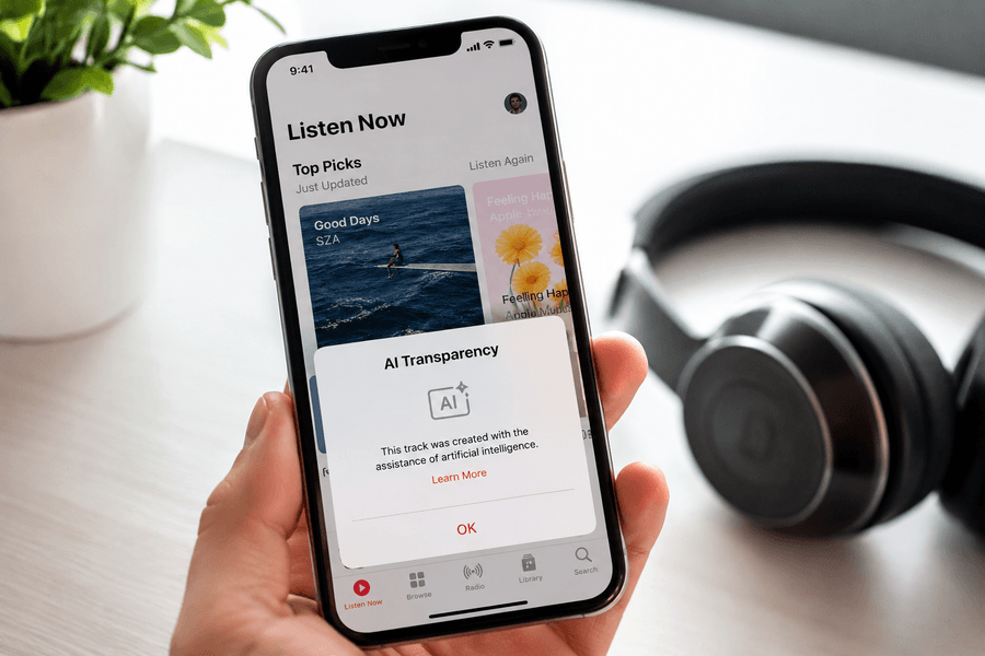 Apple Music trong cuộc đua minh bạch hóa nhạc AI