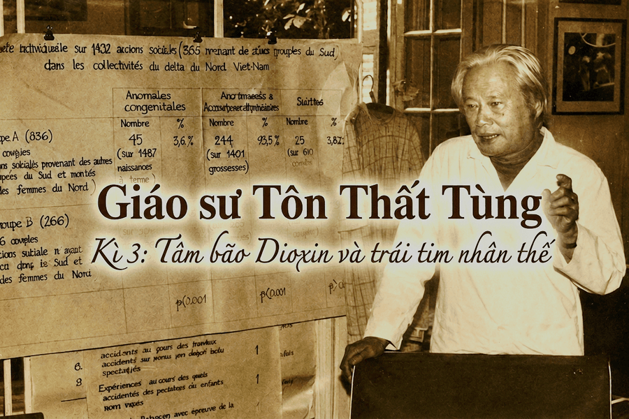 Giáo sư Tôn Thất Tùng Kì 3: Tâm bão Dioxin và trái tim nhân thế