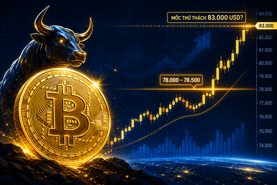 Giá Bitcoin hôm nay 26/8: Bước vào chu kì tăng mới, nhưng 83.000 USD mới là 'cửa ải' lớn