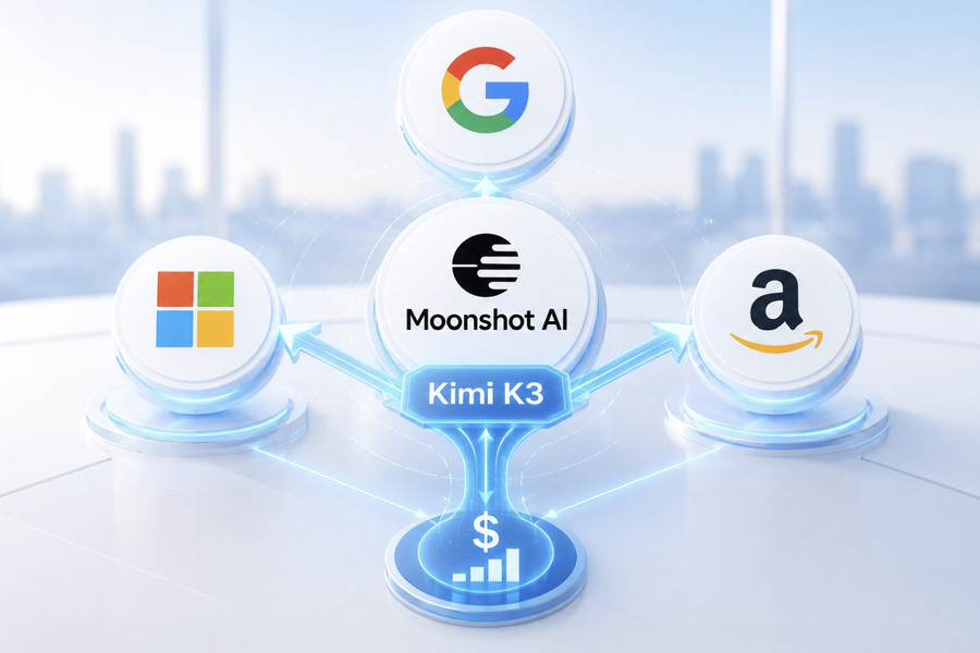 Moonshot AI đàm phán với Google, Microsoft, Amazon để chia doanh thu từ Kimi K3