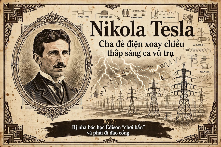 Nikola Tesla Kì 2: Bị nhà bác học Edison ‘chơi bẩn’ và phải đi đào cống