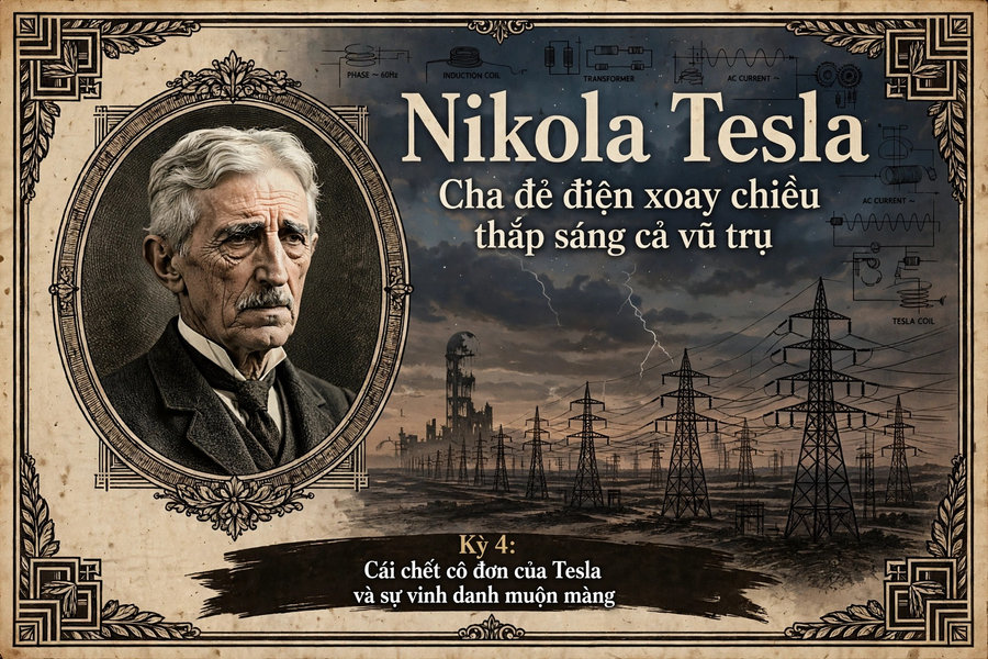 Nikola Tesla Kì 4: Cái chết cô đơn và sự vinh danh muộn màng