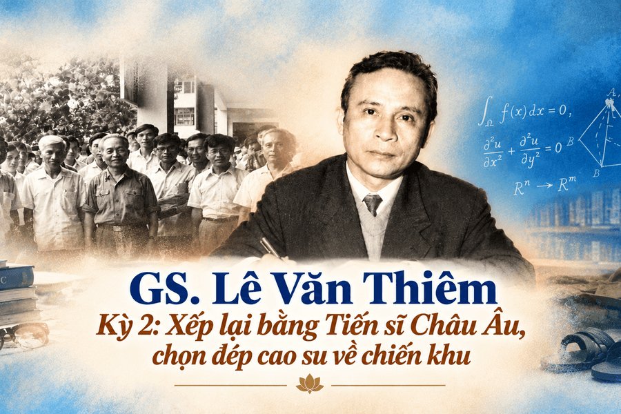 GS. Lê Văn Thiêm Kỳ 2: Xếp lại bằng Tiến sĩ Châu Âu, chọn dép cao su về chiến khu