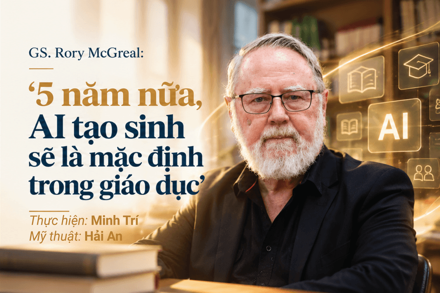 GS. Rory McGreal: ‘5 năm nữa, AI tạo sinh sẽ là mặc định trong giáo dục’